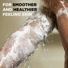 DOVE MEN + CARE being used in shower showing effective full-body cleanse