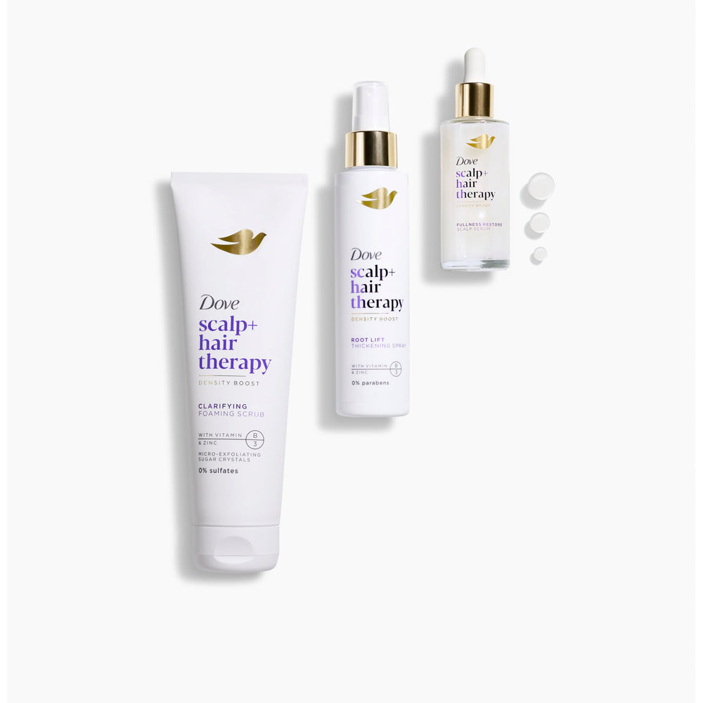 Dove Density Boost collection displayed to coordinate routine