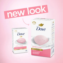 Dove Pink Rosa bar side profile showing smooth texture and embossing