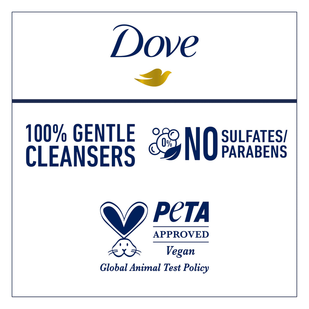 Dove composition with oats and berries highlighting natural-inspired scent benefit