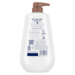 Dove pump dispense close-up for convenient controlled use