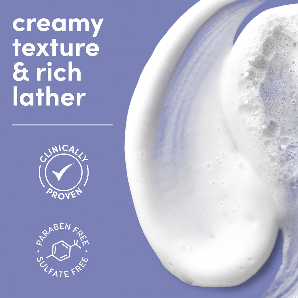 Dove body wash in shower scene emphasizing nightly ritual and comfort