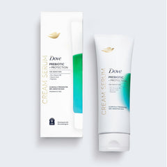Dove serum texture on hand illustrating lightweight, fast absorbing feel