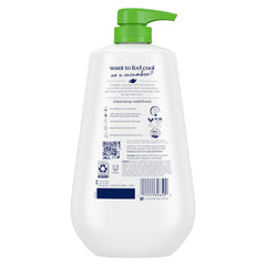 Dove gel lather close-up showing creamy texture and moisturizing effect