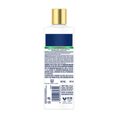 Dove shampoo in a travel bag indicating compact size for on-the-go care