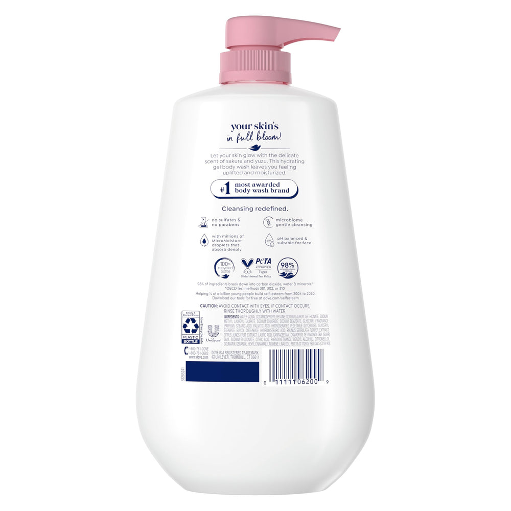 Dove pump close-up highlighting easy dispensing and controlled use