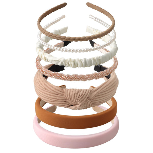 DOXISHRUKY front view of 7-piece headband set showing variety and convenience