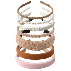 DOXISHRUKY front view of 7-piece headband set showing variety and convenience