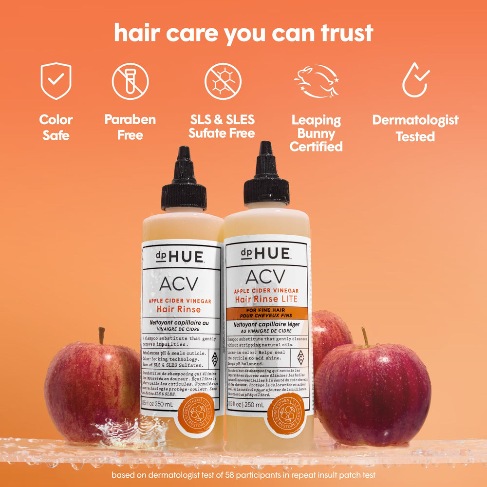 dpHUE product beside argan oil droplet highlighting strengthening and shine benefits