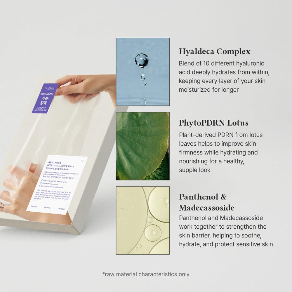 Dr.Althea close-up of jelly gauze texture highlighting better serum delivery