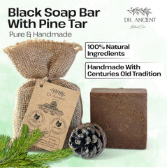 Dr.Ancient back label displaying ingredients and vegan certification benefits