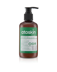 dr.atoskin front packaging shows clear label and 6.8 oz size, promoting scalp relief