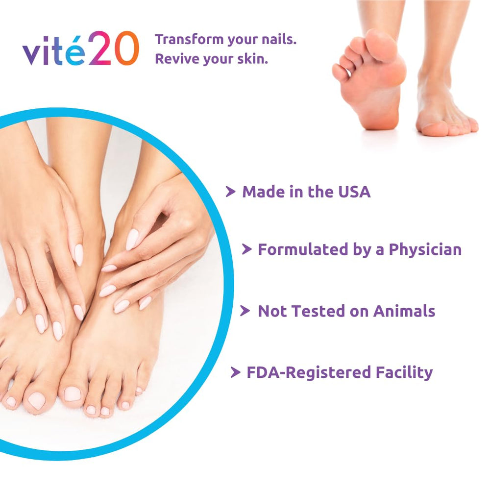 Dr. Blaine's VITÉ20 bottle next to coin to show travel-friendly size