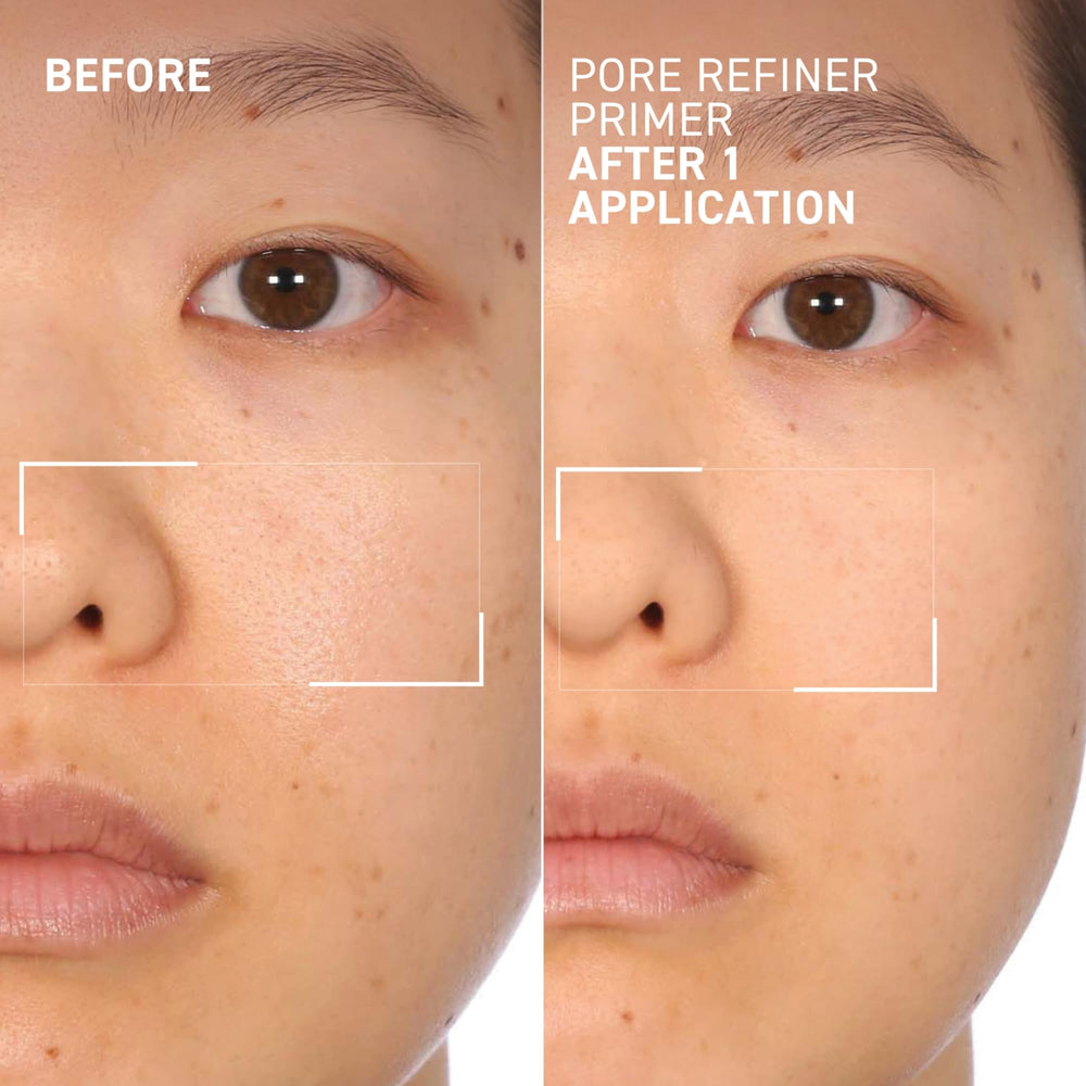 Dr. Brandt primer styled on a vanity showing everyday routine compatibility