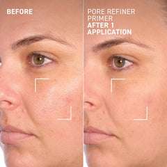 Dr. Brandt tinted formula swatched on skin showing even coverage and mattifying effect