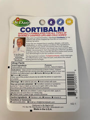 Dr. Dan's Cortibalm smooth texture highlighting moisturizing emollients