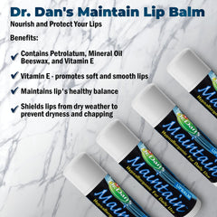 Dr. Dan's Maintain label closeup highlighting ingredients list and mild formula