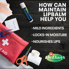 Dr. Dan's Maintain texture close-up showing beeswax sheen for long-lasting barrier
