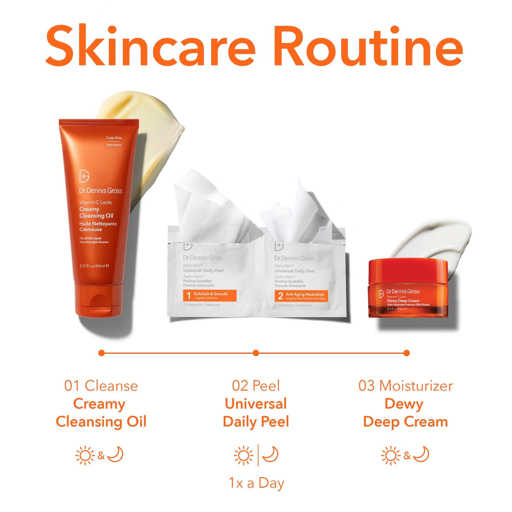 Dr Dennis Gross Dewy Deep Cream tube detail highlighting rich hydration