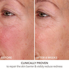 Dr Dennis Gross layered under makeup showing compatibility and smoothing benefit