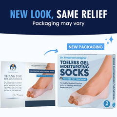 Dr. Frederick's socks in a home spa setting showing relaxing foot care routine