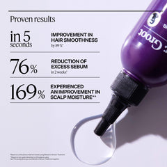 Dr. Groot scalp before and after comparison showing reduced buildup benefit