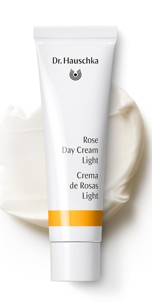 Dr. Hauschka Rose Day Cream Light cream texture swirled to show lightweight absorbent feel