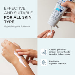 DR. LIFT lotion texture dollop showing fast-absorbing, non-greasy finish