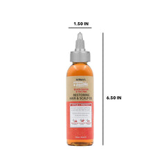 Dr. Miracle's hair before and after image showing improved manageability and shine
