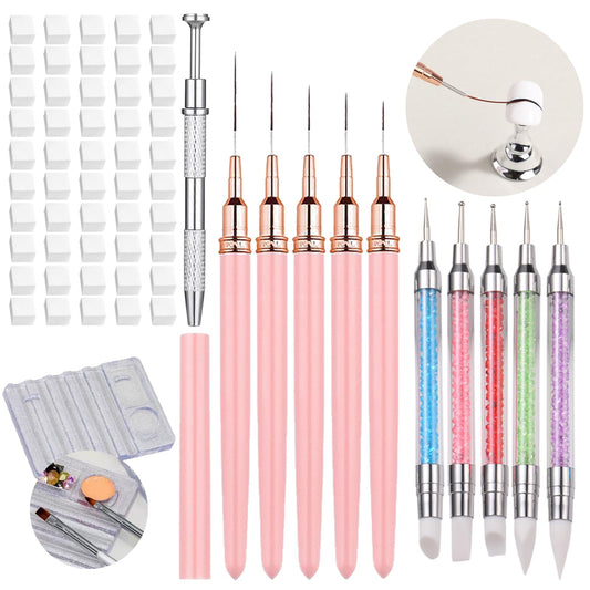 Dr.nail complete kit laid out showing brushes and tools for versatile designs