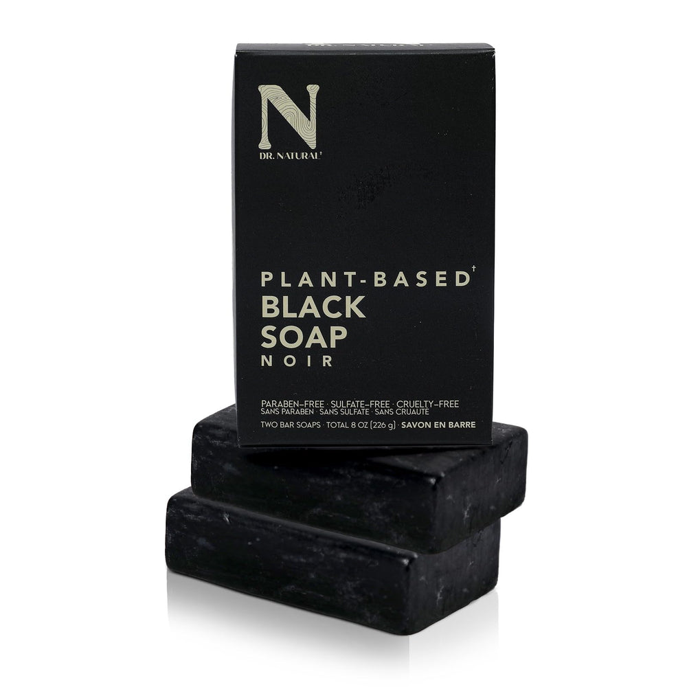 Dr. Natural soap front packaging showing clean design and natural benefits
