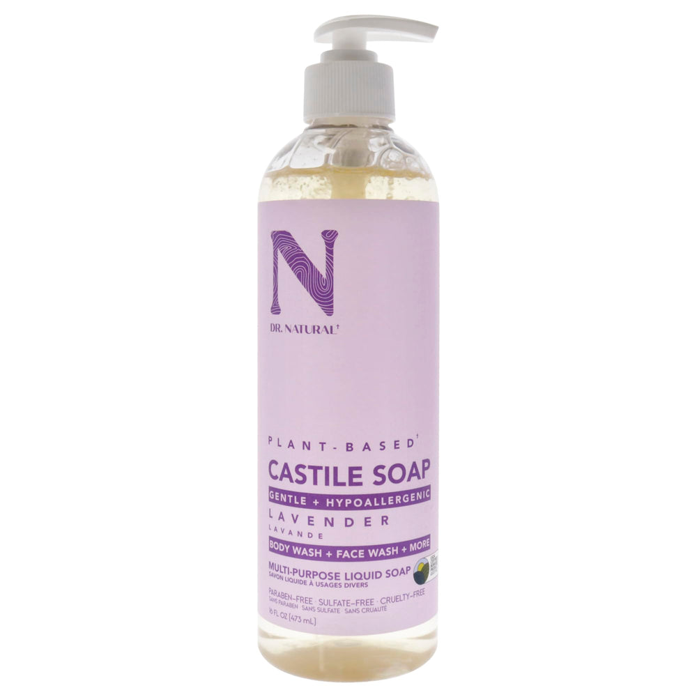 Dr. Natural front bottle lavender showing clear labeling and convenient use