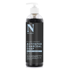 Dr. Natural front packaging 16 oz bottle showing mint label and charcoal benefit