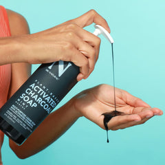 Dr. Natural hand wash demonstration showing gentle lather and impurity removal benefit