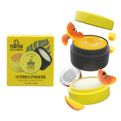 Dr. PAWPAW ORIGINAL BALM duo front packaging showing both products and benefits