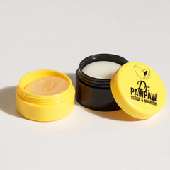 Dr. PAWPAW ORIGINAL BALM duo in hand for size comparison and portability