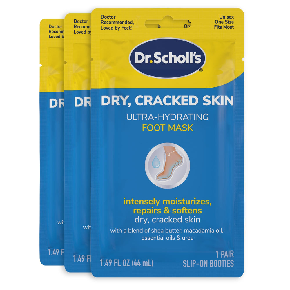 Dr. Scholl's front packaging showing three pairs and product benefit