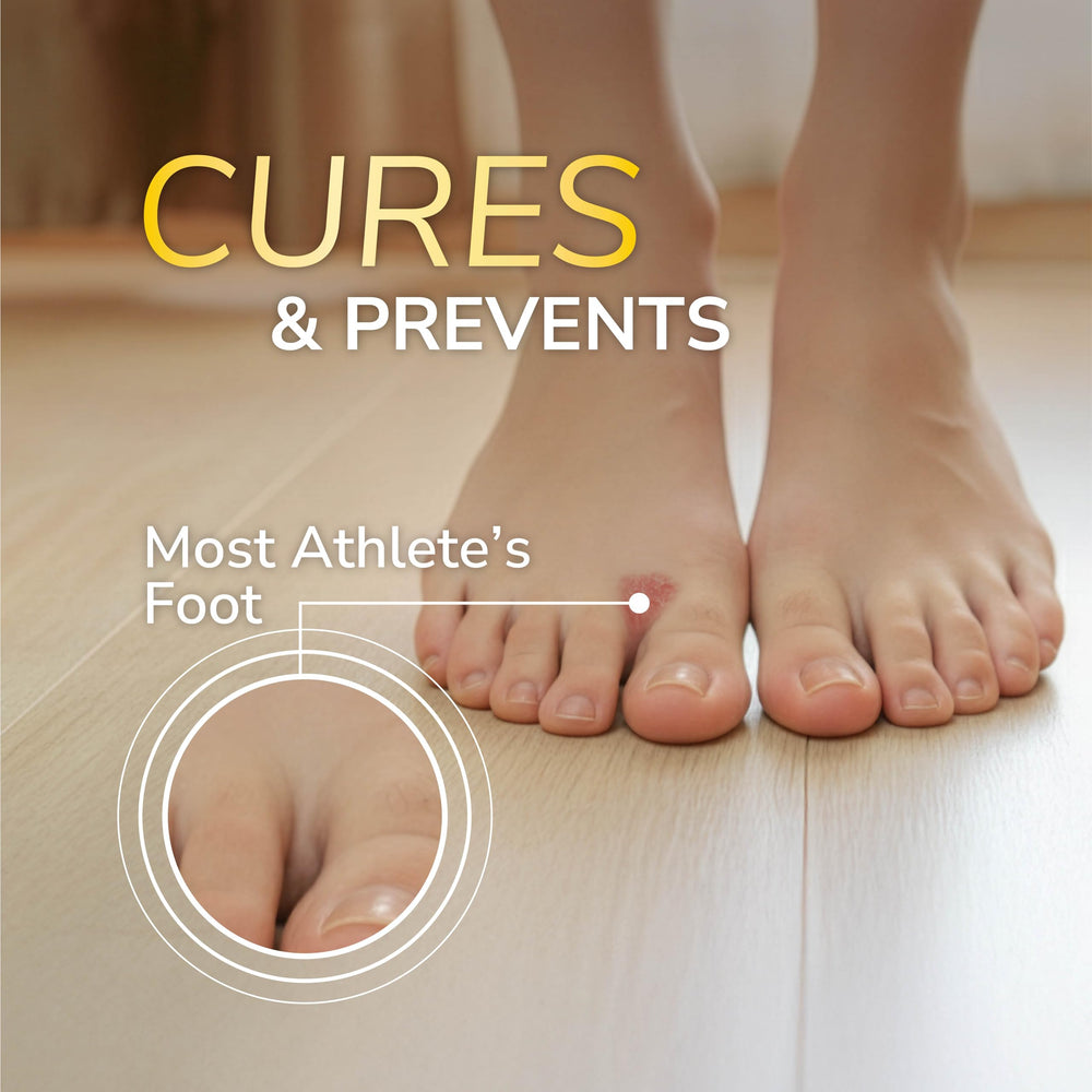 Dr. Scholl's cream texture swipe showing smooth formula and spreadability