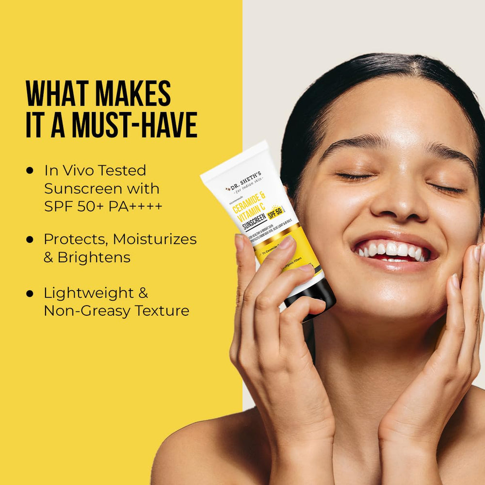 Dr. Sheth's creamy sunscreen texture close-up for lightweight absorption