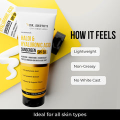 Dr. Sheth's tube open with product dispensing to show easy application