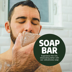 Dr. Squatch natural ingredients coconut oil shea butter and kaolin clay for conditioning