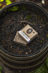 Dr. Squatch ingredient label detail highlighting shea butter, kaolin clay benefits