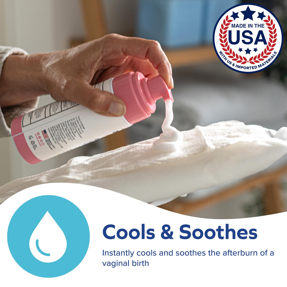 Dr. Talbot's Mom pump close-up revealing lightweight foam texture for gentle application