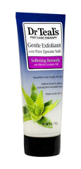 Dr Teal's visible Epsom salt granules close-up to exfoliate effectively