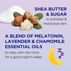 Dr Teal's applying lotion to forearm for soothing nighttime moisture