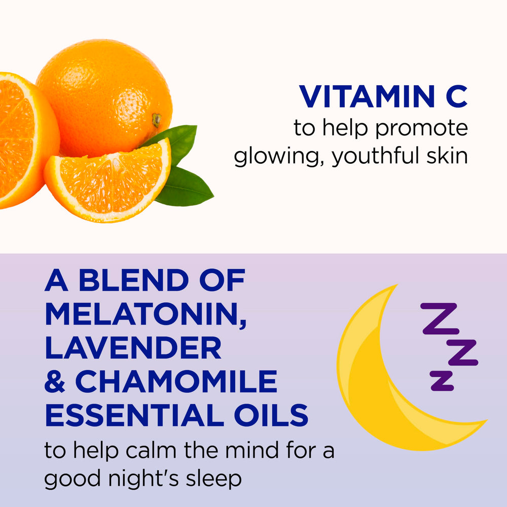 Dr Teal's Sleep Blend bottle closeup showing lavender notes for calming showers