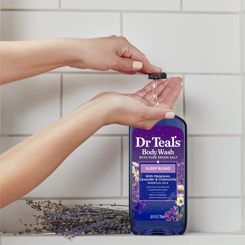 Dr Teal's label detail showing ingredients and clean-beauty transparency