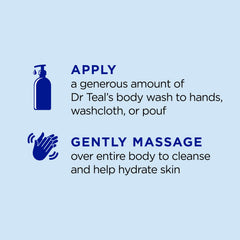 Dr Teal's textured Epsom salt lather demonstrating gentle exfoliation benefits