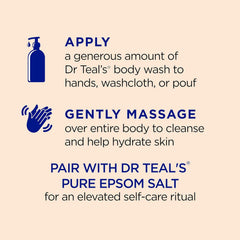 Dr Teal's texture close-up showing Epsom salt granules for gentle exfoliation