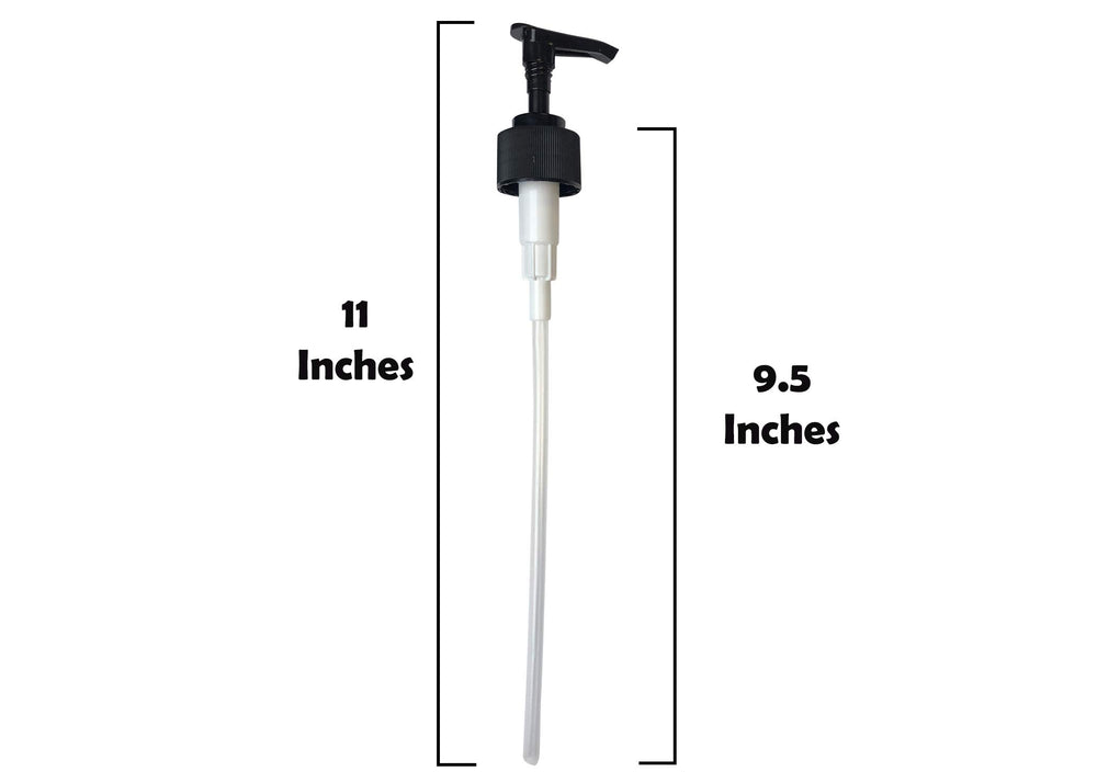 Dr. Woods pump tube length detail showing trim-to-fit convenience